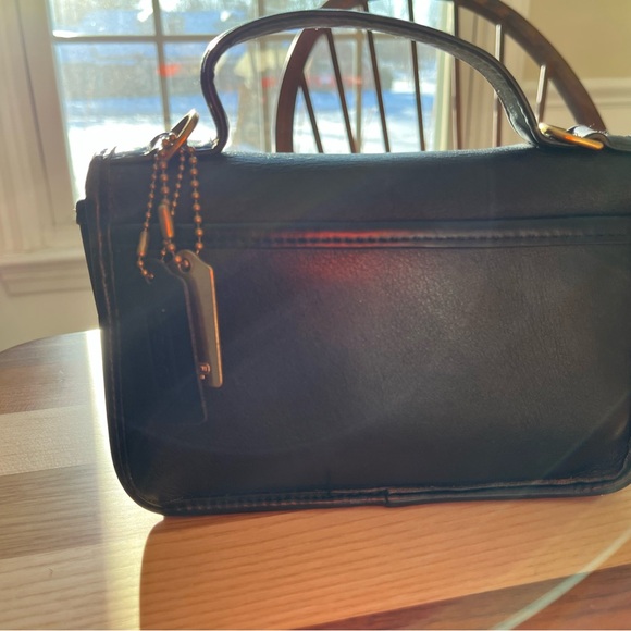 Coach Casino 9924 Black Leather Crossbody Bag - Picture 5 of 14